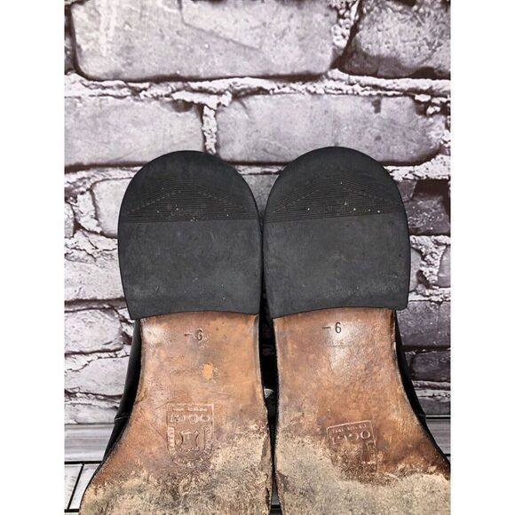 OGGI Black Leather Monk Strap Loafers Dress Shoes Men Sz 9M US/42EU - Picture 12 of 16